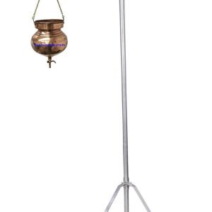 American Ayurveda Shirodhara Stainless Steel Stand Panchkarma with Wheels Easy Dismantle Reassemble Added Support for Stability & Durability