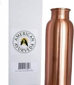 American Ayurveda Copper Water Bottle, 900ml / 30oz