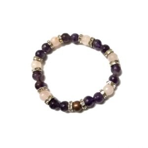 Amethyst Rose Quartz Bracelet