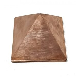 3 Layered Solid Pure Copper Pyramid Positive Vibes, Reiki, Meditation, Energy, Chakra Balancing, Healing, Grounding, Chi, Prana, Negate EMF Smog, Crystal Charging Cleansing
